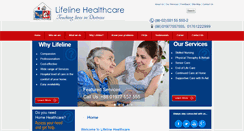 Desktop Screenshot of lifelinehealthcarebd.org