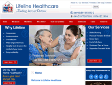 Tablet Screenshot of lifelinehealthcarebd.org
